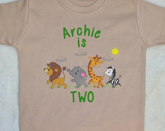Personalised safari Birthday Tshirt, safari number tshirt , safari birthday party,  birthday outfit, safari party theme