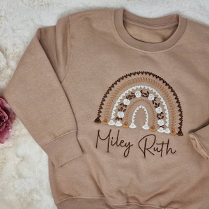 Kids Personalised Sweatshirt, Personalised Embroidered sweatshirt, Kids personalised jumper