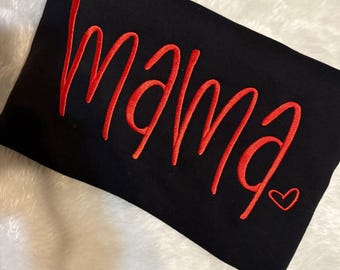 Mama embroidered t-shirt, Cute mum Tee, Mothers Day Gift