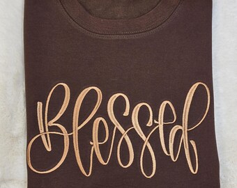 Blessed embroidered sweater, Jumper, Embroidered sweater