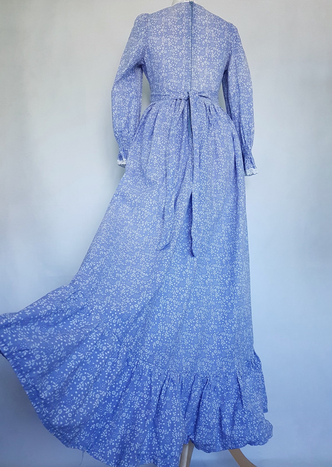 Laura Ashley Full Prairie Style Dress Size UK 10 8 6 Made | Etsy
