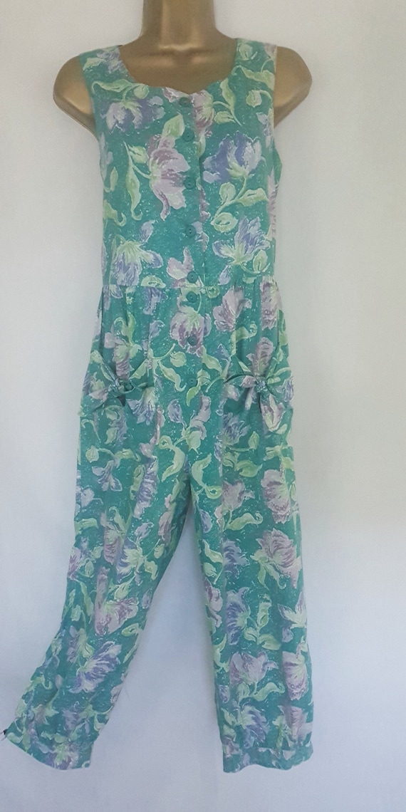 Vintage Laura Ashley Size Small Bright Summer Gree
