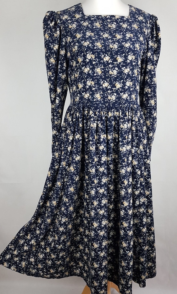 Laura Ashley Vintage Needlecord Dress Size UK 12 1