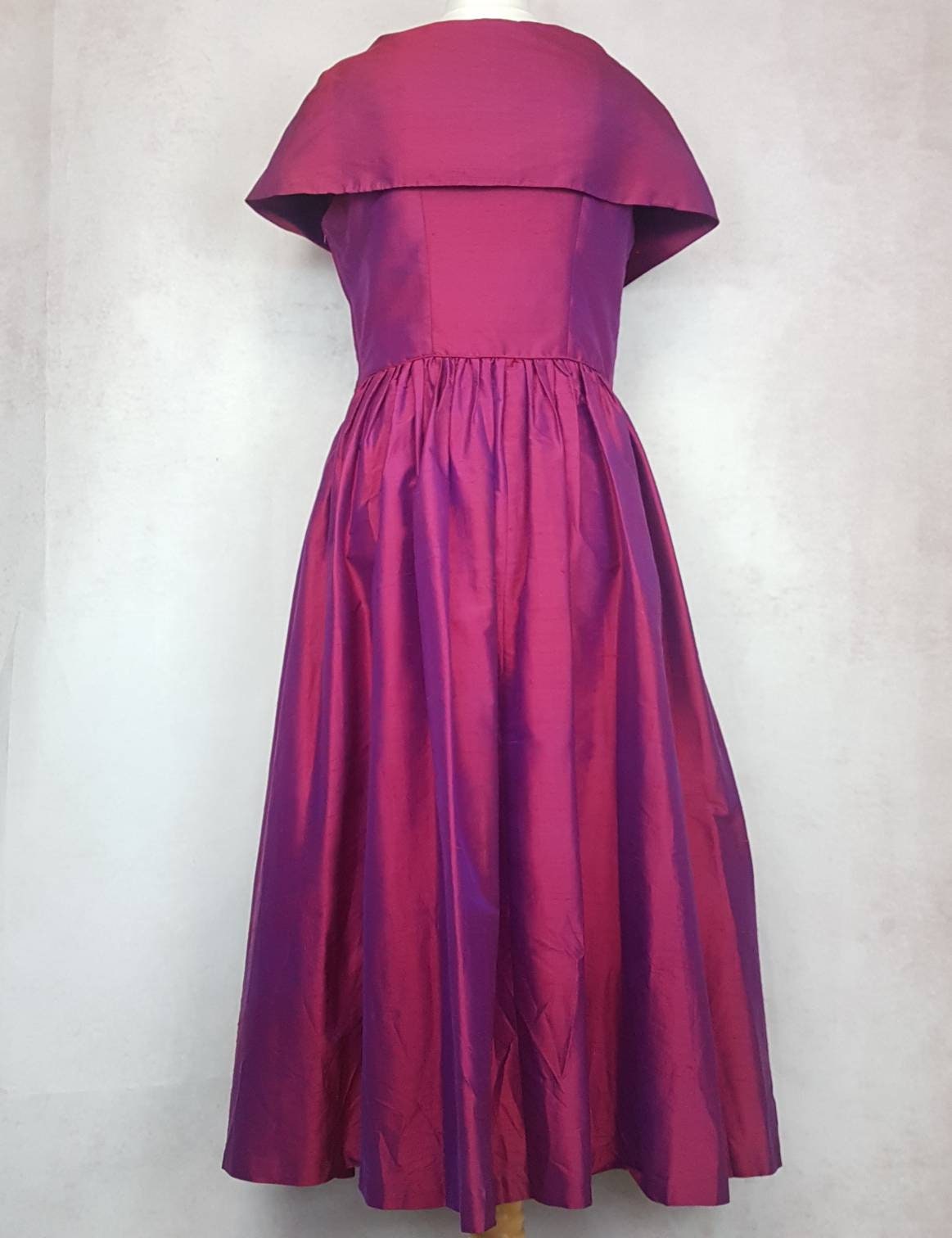 Laura Ashley Size UK 16 14 Pink Silk Dress - Etsy UK