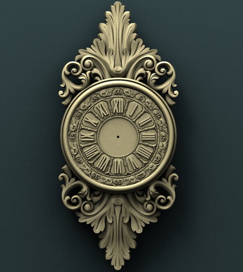 New STL file of New Wall Clock Cofe 3d or engrave Model for CNC Router Machine
