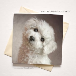 Alle Gelegenheitskarte, niedliche Hundegrußkarte, Dankeskarten zum Ausdrucken, digitale Geschenkkarte