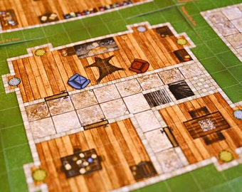 Towers and Sewer Terrain Tiles, Dungeons and Dragons Battle Map