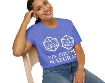 Funny DnD T-Shirt, Natural 20s, Dungeon Master Gift