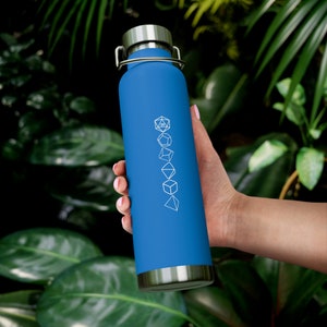 DnD Dice Water Bottle 22oz - DnD DM Gift - Dungeons and Dragons Gifts - D and D Thermos - Dnd Water Bottle