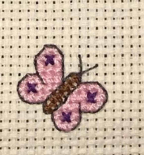 Instant Digital Downloadable PDF Your Wings Were Ready But My Heart Was Not Counted Cross Stitch Pattern with Butterflies