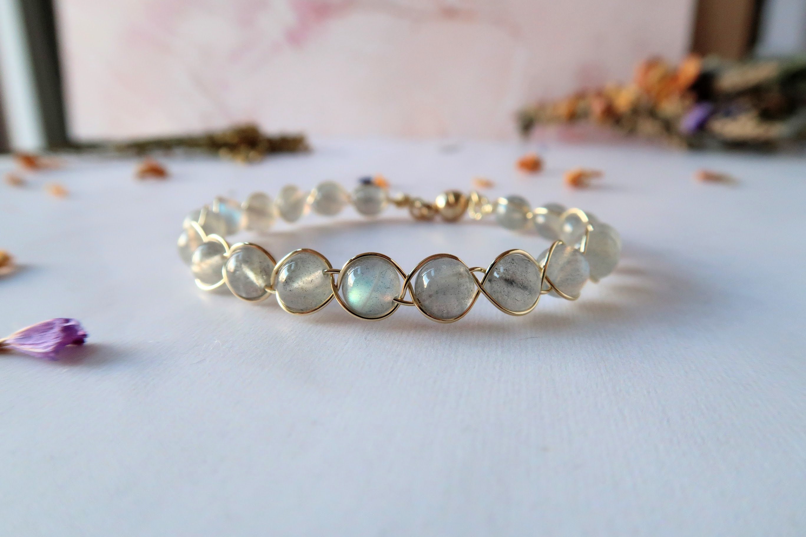 Moonstone Healing Bracelet with Closure Renewal and Etsy