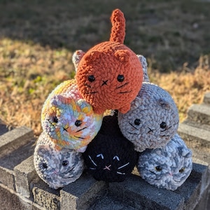 Crochet Loaf Cat Plushie Amigurumi Stuffed Animal