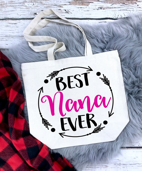 Nana Definition Tote Bag - Natural Canvas Grandma Gift, Perfect For Mother's Day, Birthday, Pregnancy Announcement - View #3