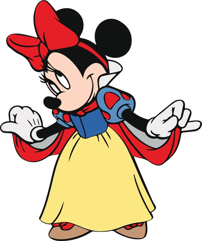 Download Minnie Mouse Belle Snow White Aurora SVG file | Etsy