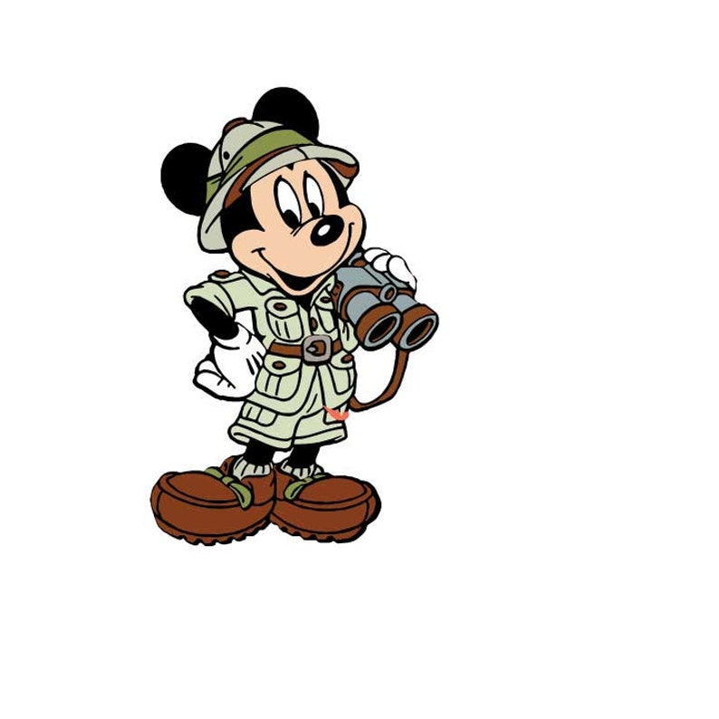Safari Mickey SVG file