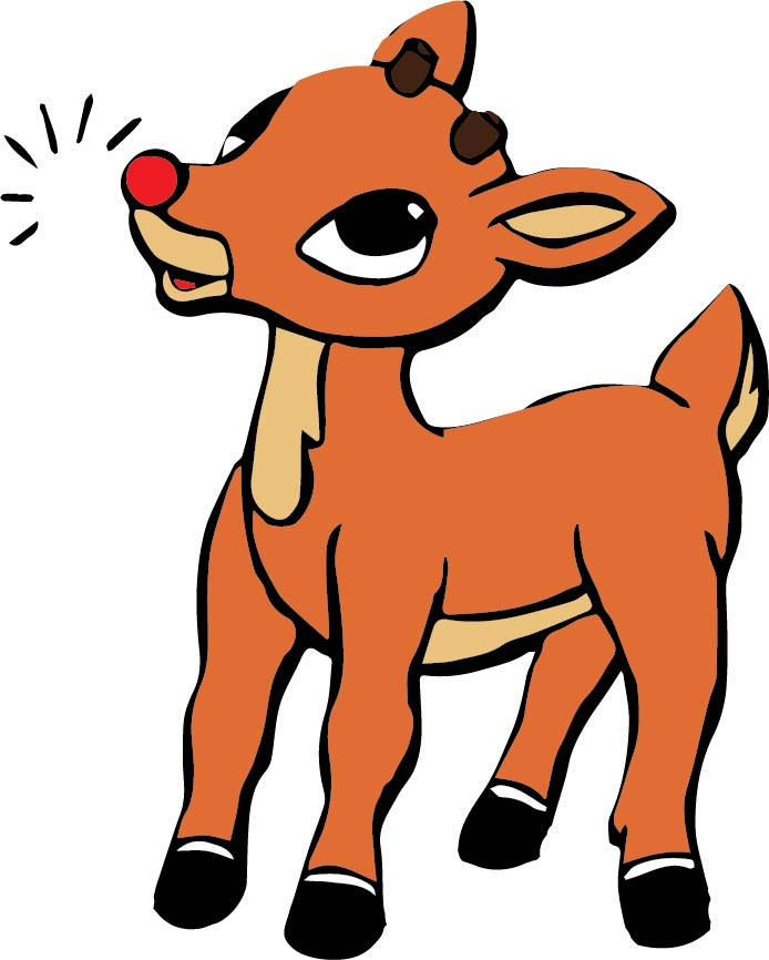 Rudolph The Red Nosed Reindeer SVG File Etsy