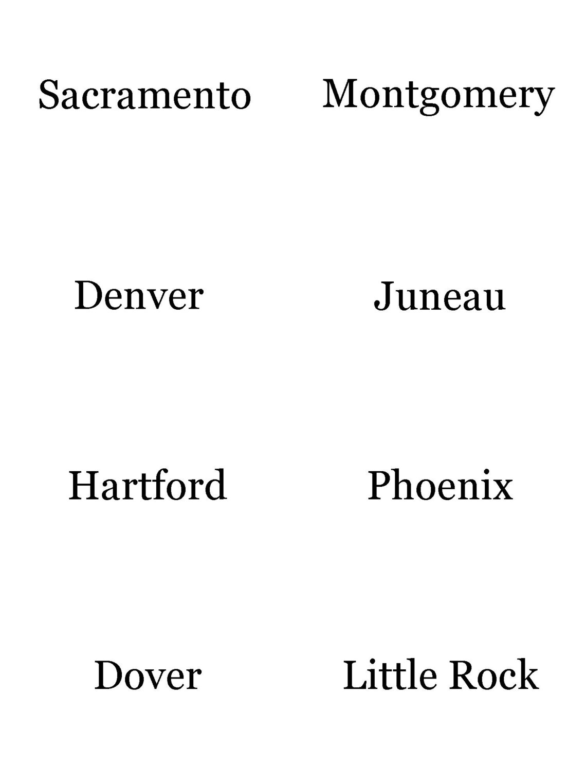 US States and Capitals Flashcards Etsy Hong Kong