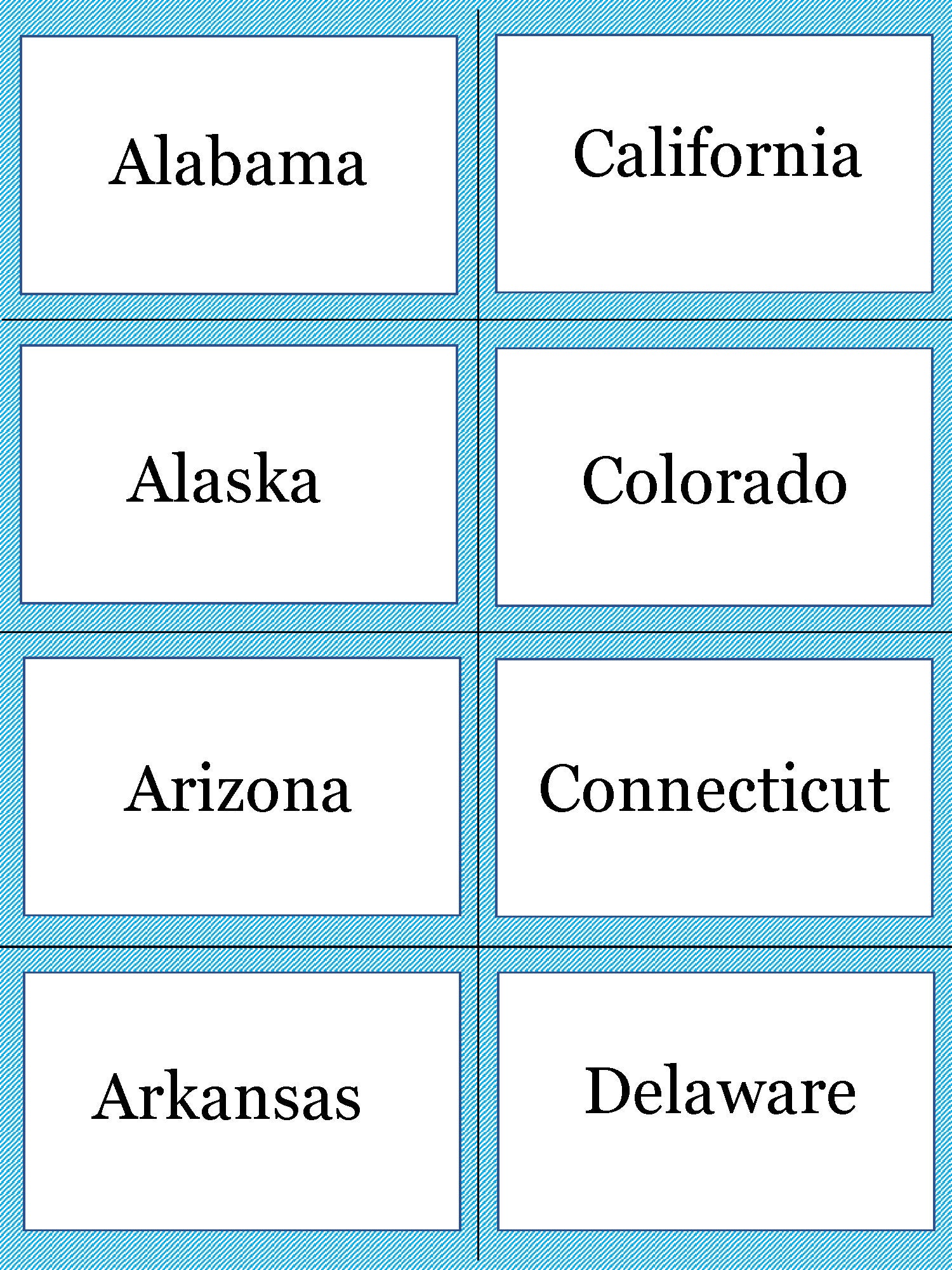 States And Capitals Printable Flashcards Free Printable Calendar States And Capitals Printable Flashcards Free Printable Calendar