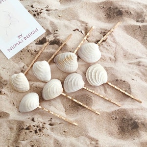Seashell Bobby Pin - Perfect for Beach Boho Weddings, Beach Theme Prom, Music Festivals, and Mermaid Costumes