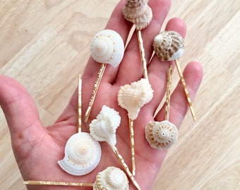 Rare Handpicked Seashell Hair Pin, Summer Music Festival Fashion, Hippie Beach Party, Mermaid Costume Accessory - Perfect Gift