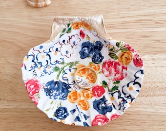 Sea Scallop Shell Ring Dish: Coastal Home Decor
