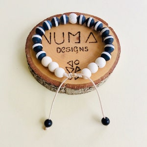 Zen-Styled Natural Stone Beaded Bracelet, Adjustable Shamballa or Elastic, Mindful Gift