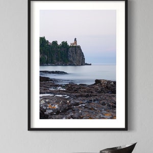 Split Rock Lighthouse Print - Vertical  / Minnesota Lake Superior / Great Lakes Landscape Photography