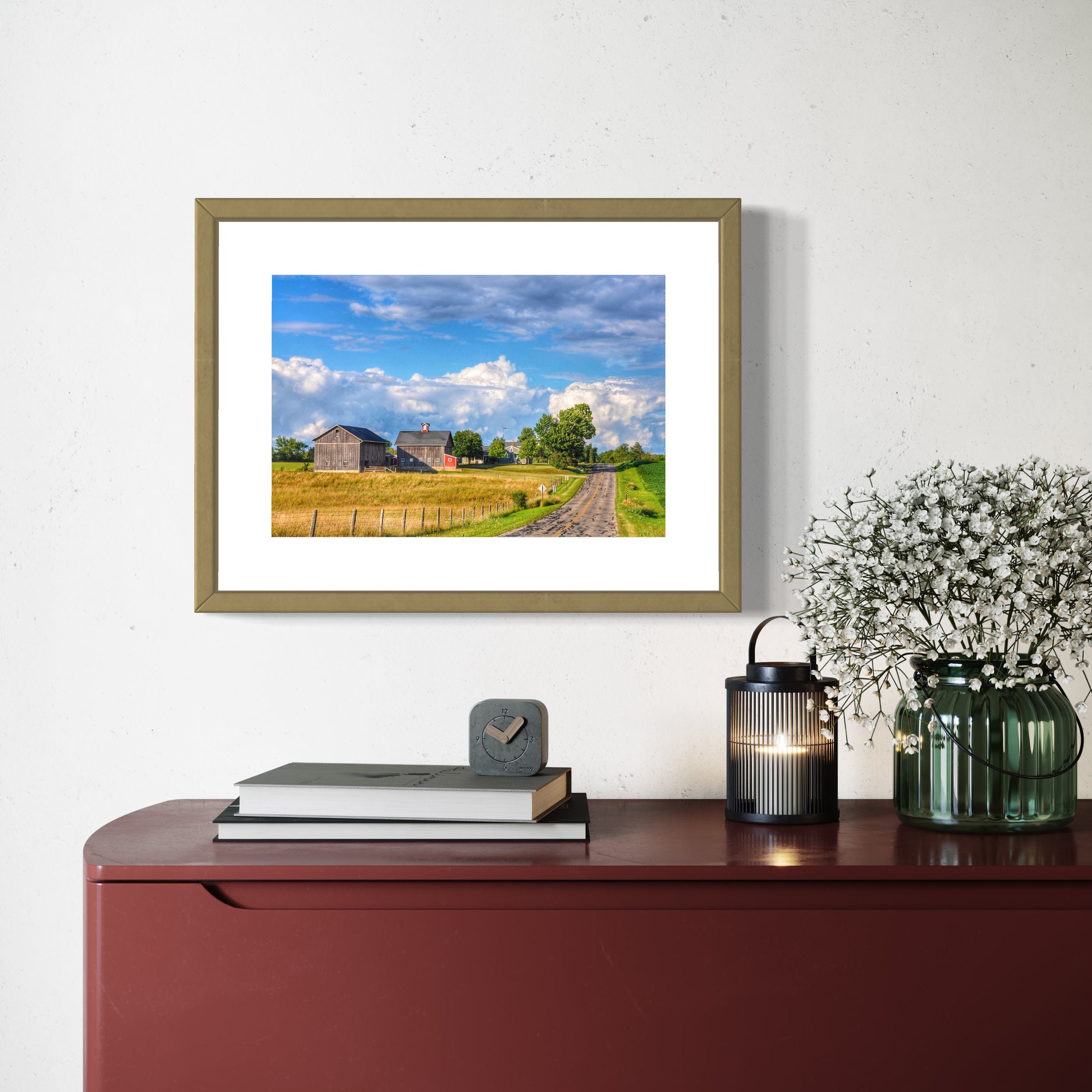 Michigan Country Roads Artwork / Farm Scene / Rural Photography