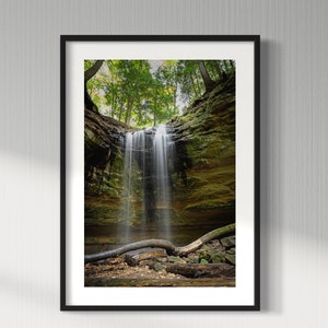 Tannery Falls Nature Print / Waterfall Art / Upper Peninsula Michigan Landscape Photography