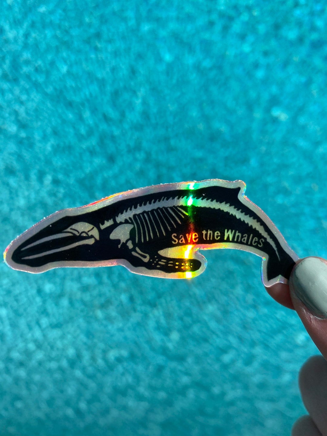 Holographic Killer Whale Sticker - Etsy