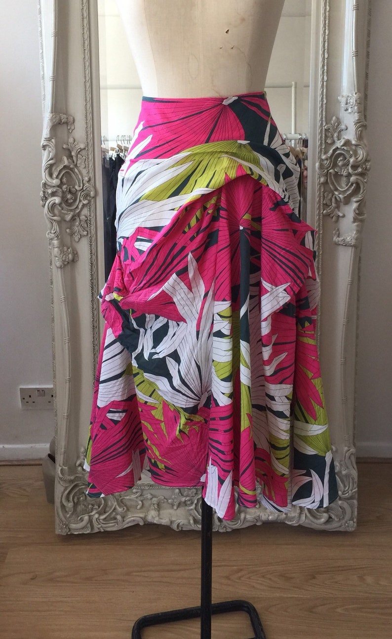 Flamenco style COTTON FLAIR Summer SKIRT Made in United Kingdom