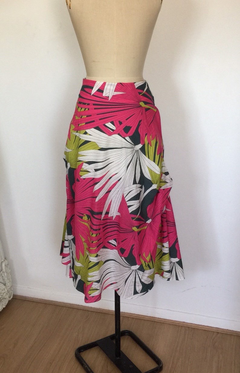 Flamenco style COTTON FLAIR Summer SKIRT Made in United Kingdom