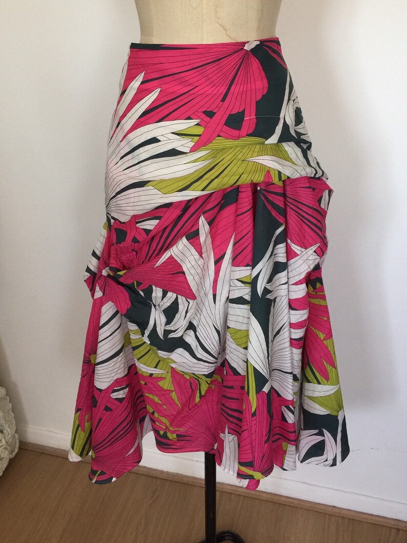 Flamenco style COTTON FLAIR Summer SKIRT Made in United Kingdom