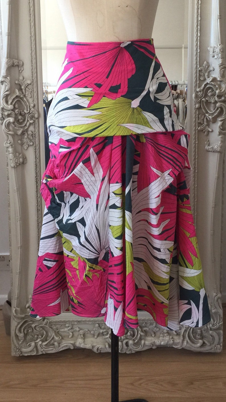 Flamenco style COTTON FLAIR Summer SKIRT Made in United Kingdom