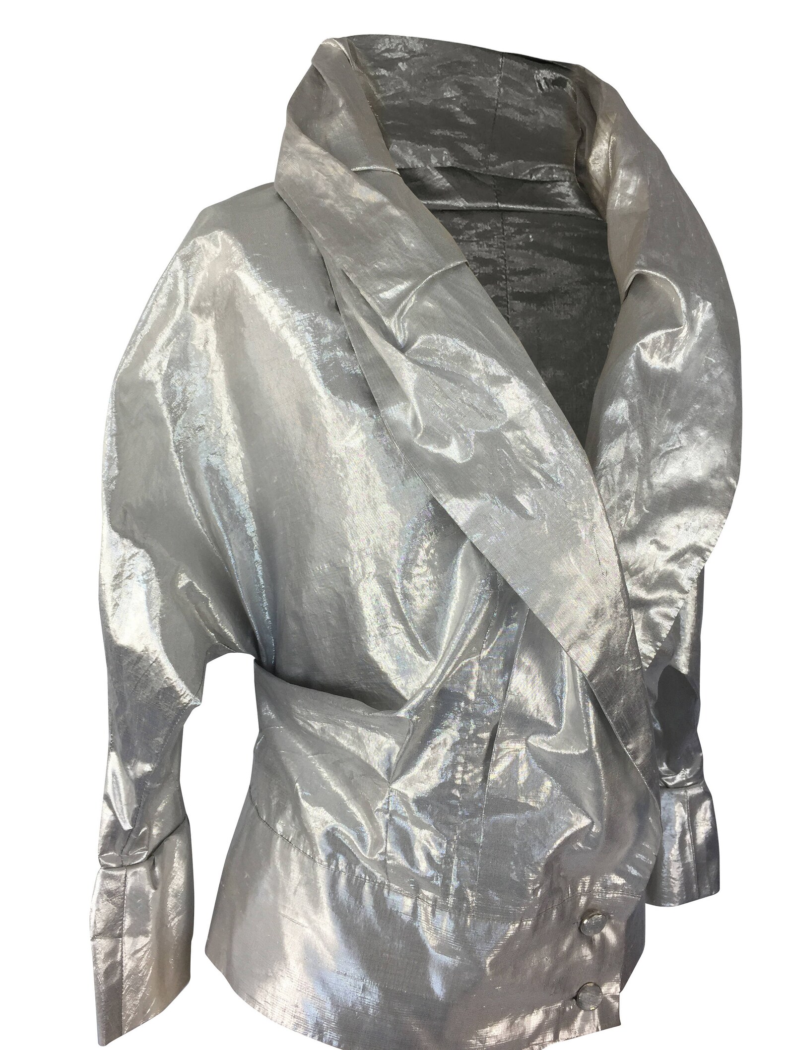Metallic Silk JACKET For Evening Parties / Dinner Party Wear / | Etsy