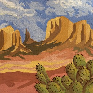 Red Rock Country (6x9” gouache, unframed)