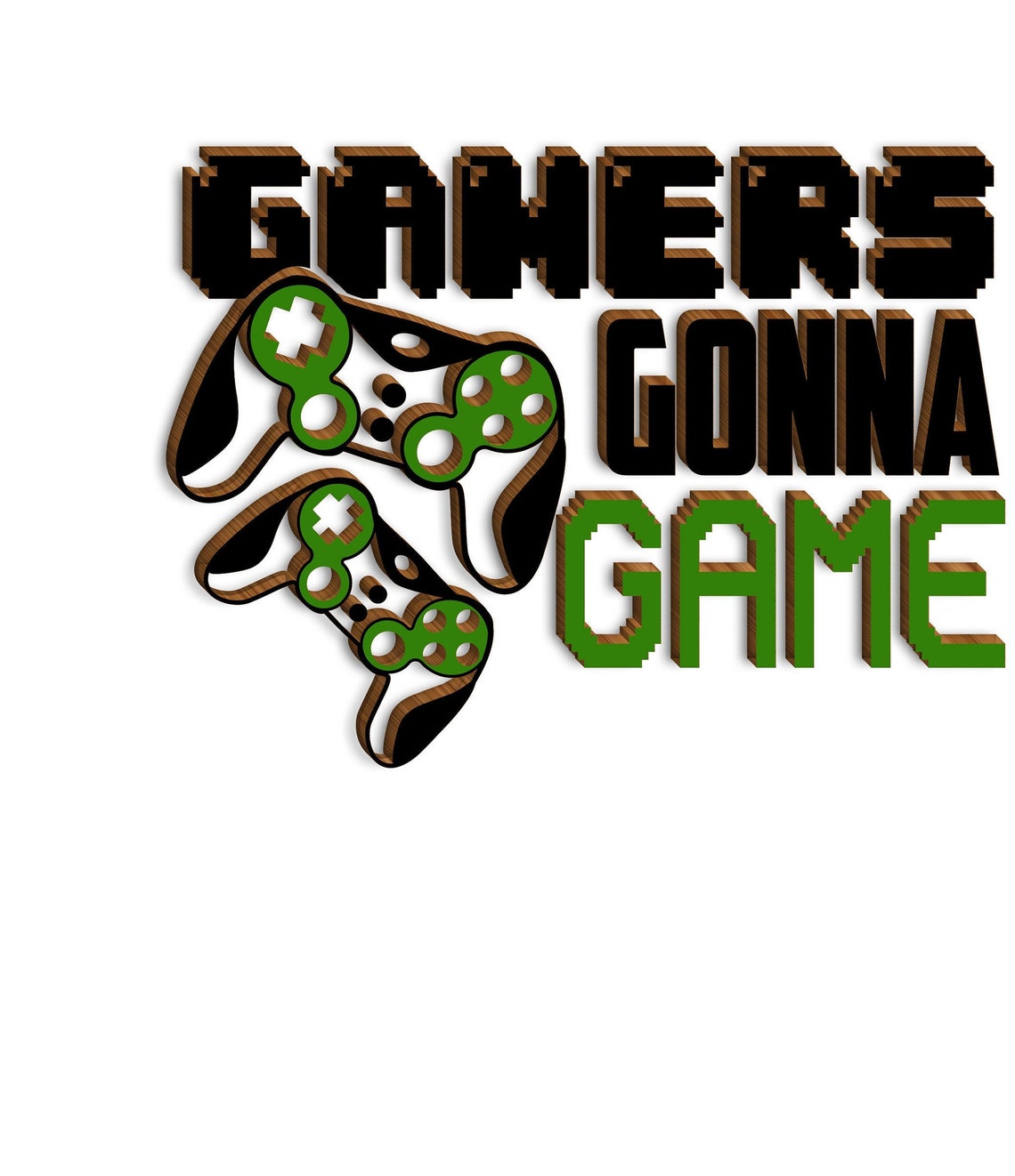 Set of 4 gaming prints gamer 3d poster gamer canvas art Etsy