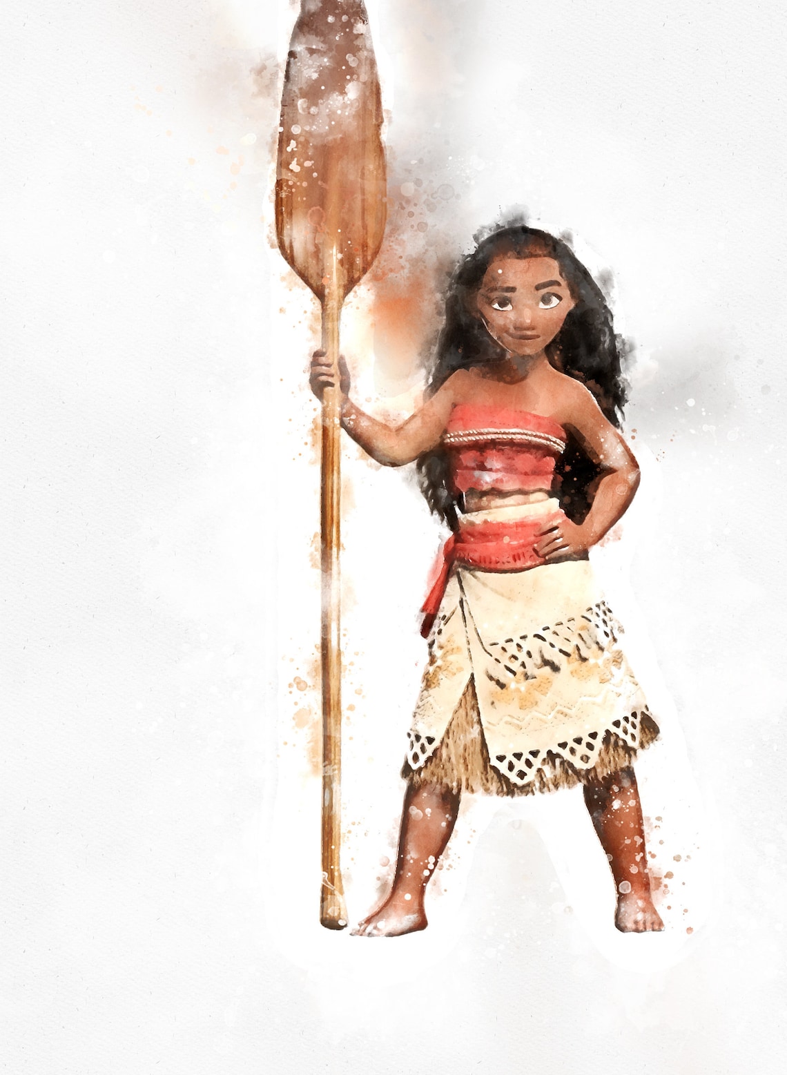 Set of 6 moana watercolour prints moana wall art poster of | Etsy