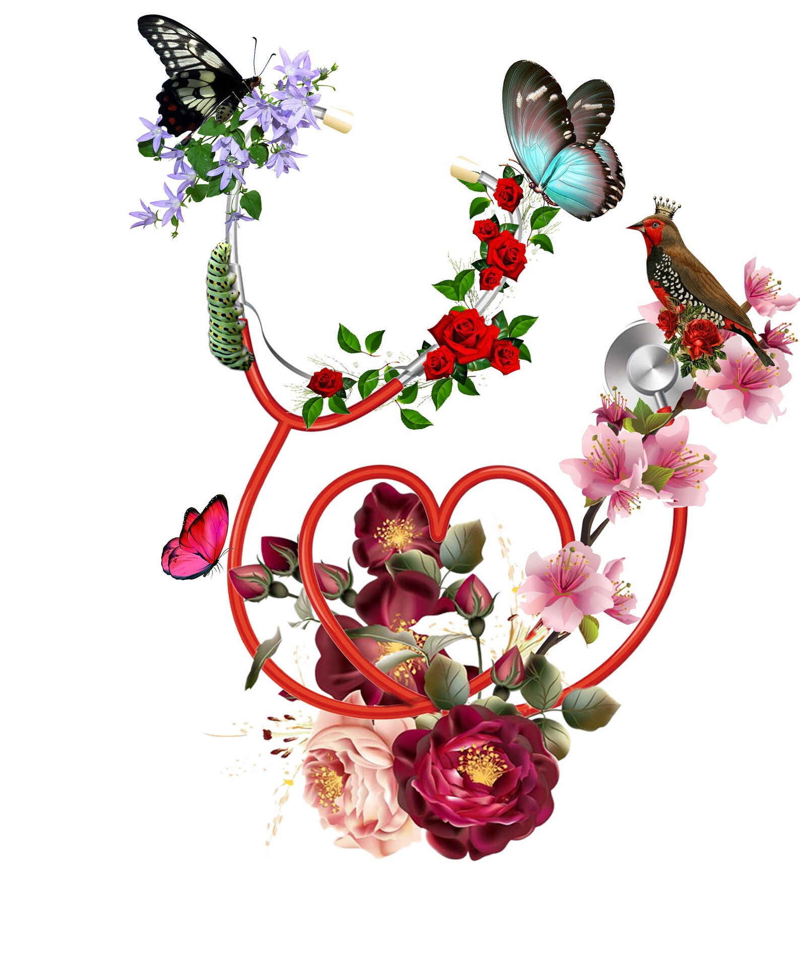 Stethoscope print stethoscope poster stethoscope with | Etsy