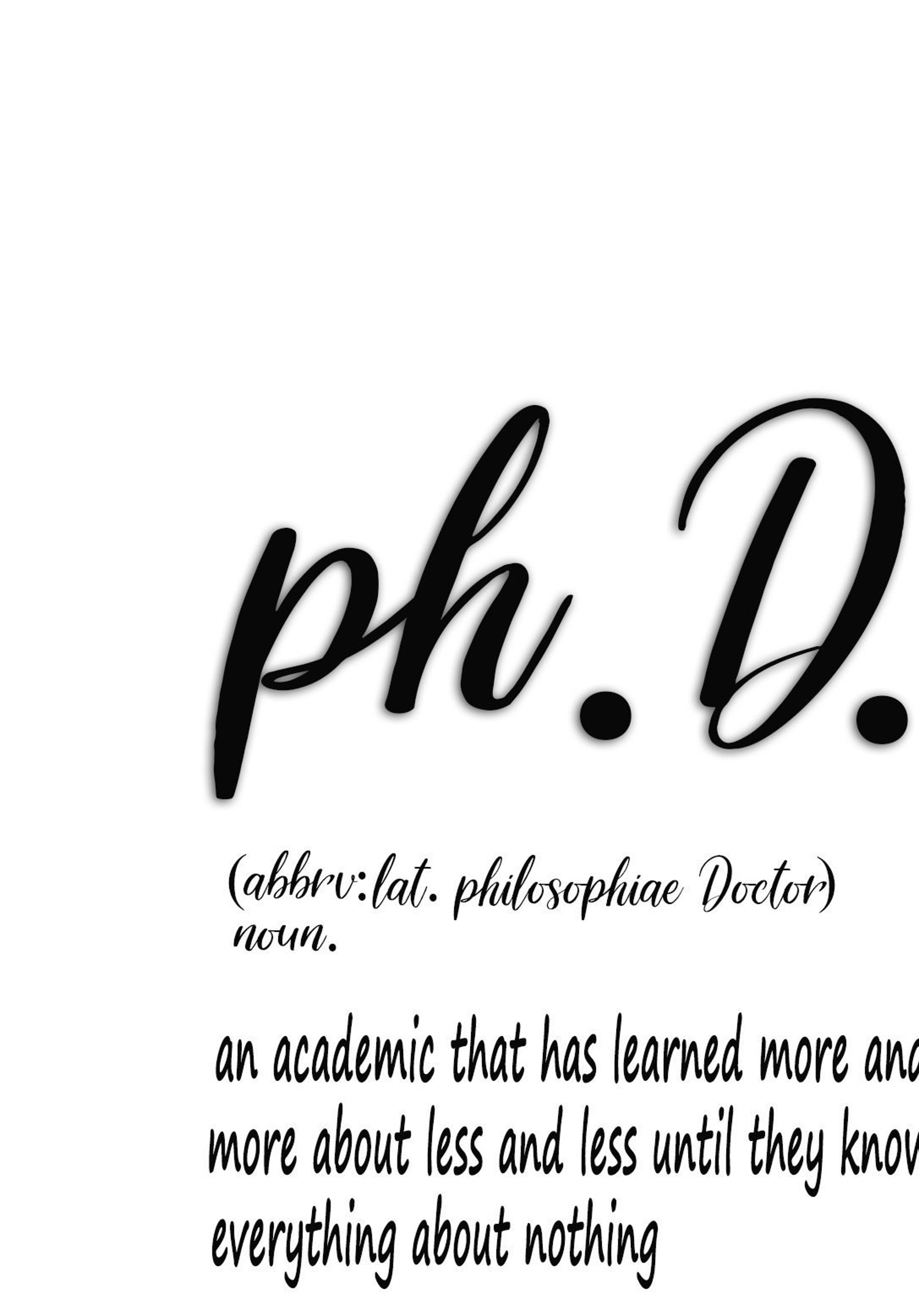 phd meaning dirty