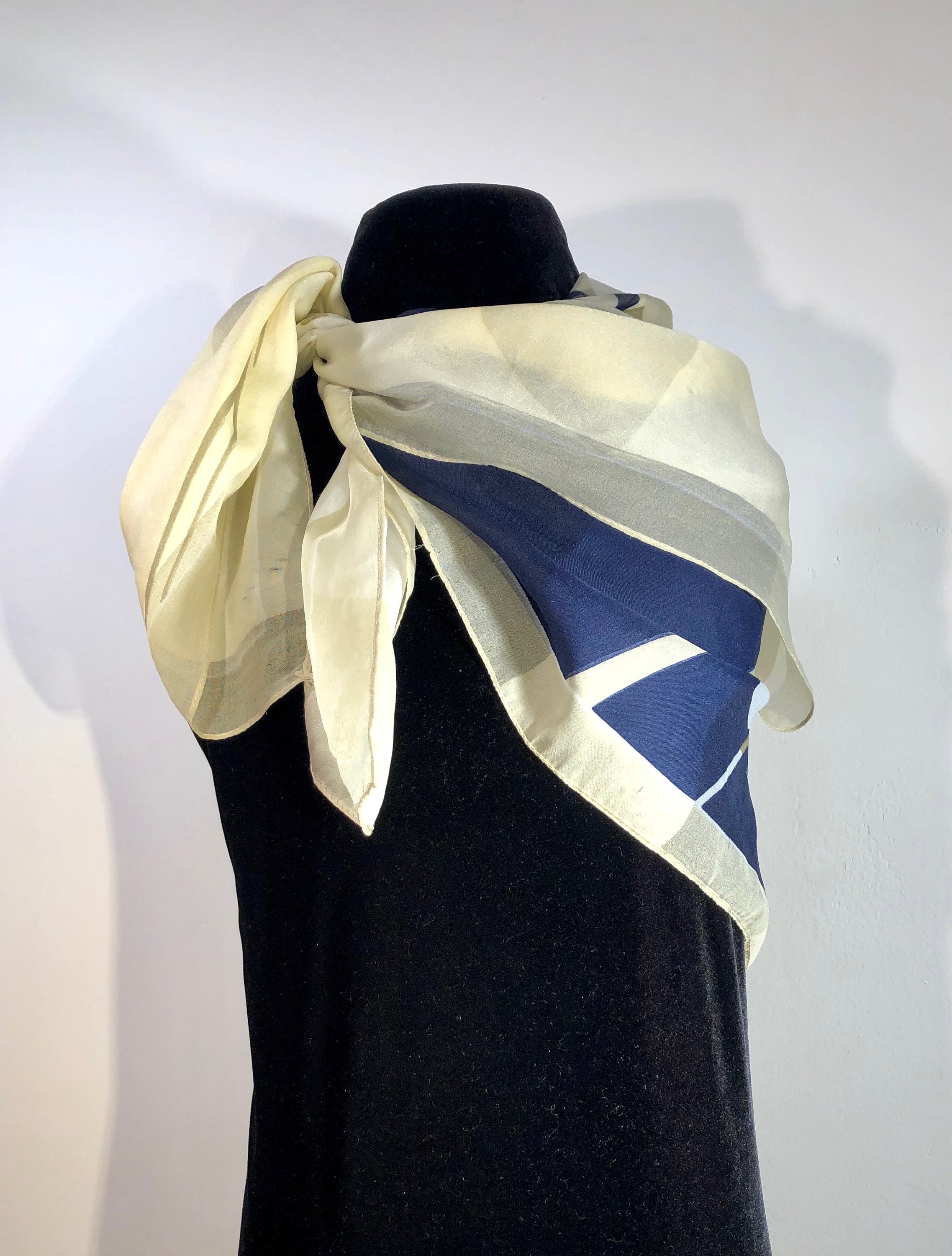Vintage - an Artistic, Chic Art Deco Inspired Navy, White & Light