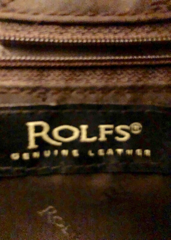 Rolfs - A handsome chocolate brown leather handba… - image 7