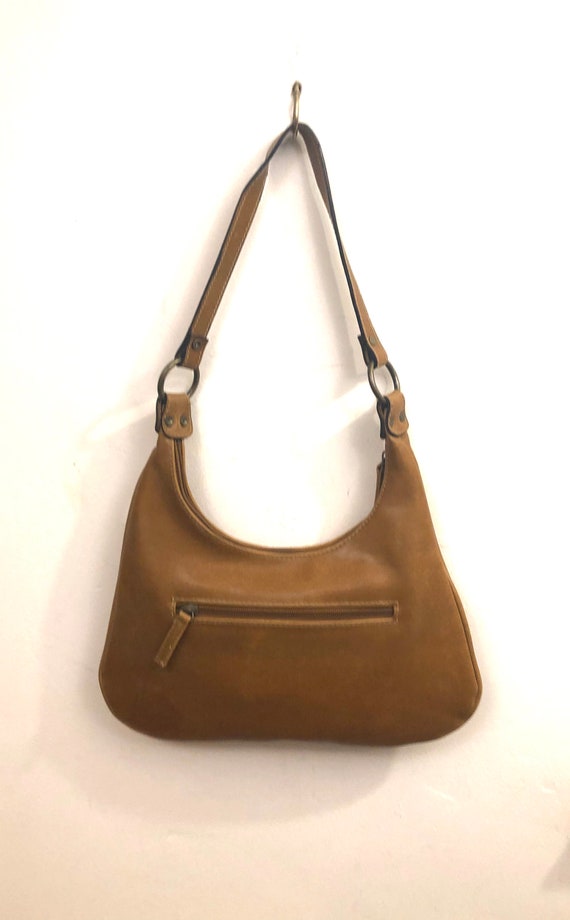 Aldo A Lovely Caramel Tan Leatherette Shoulder Boho Bag With a