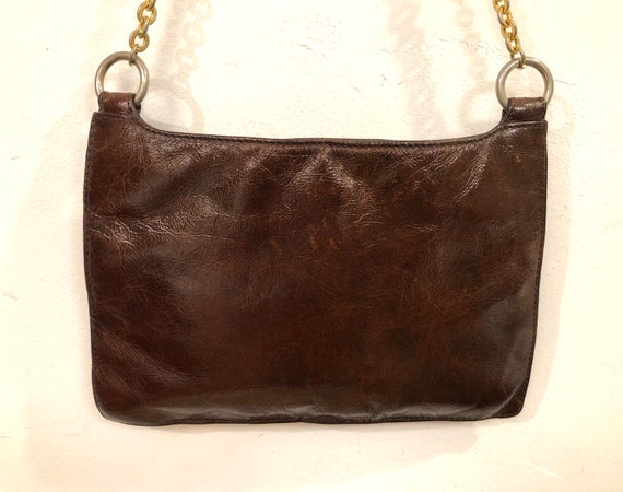 Buy AX Armani Exchange A Reddish Brown Leatherette Shoulder