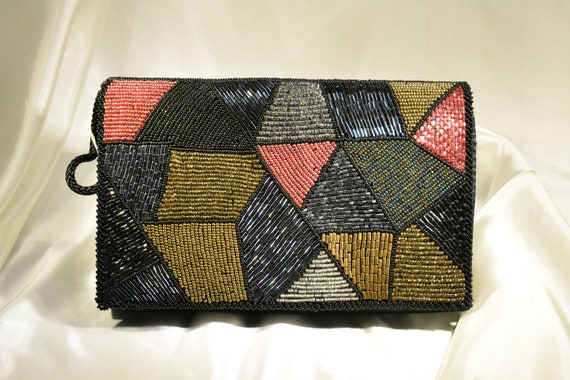 Walborg - Vintage Beaded Evening Bag - image 1