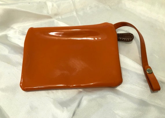 Style & Co  -  A vibrant orange shiny vinyl zippe… - image 2