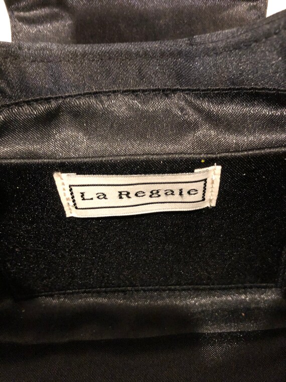 La Regale Women's Black Woven With Pearl Closure Charcoal: Handbags