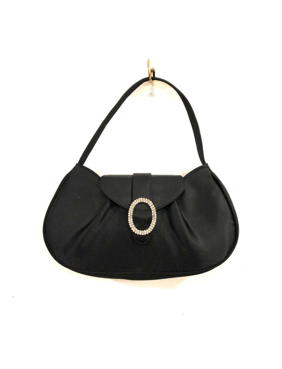 La  Regale  - A gorgeous black satin evening bag w
