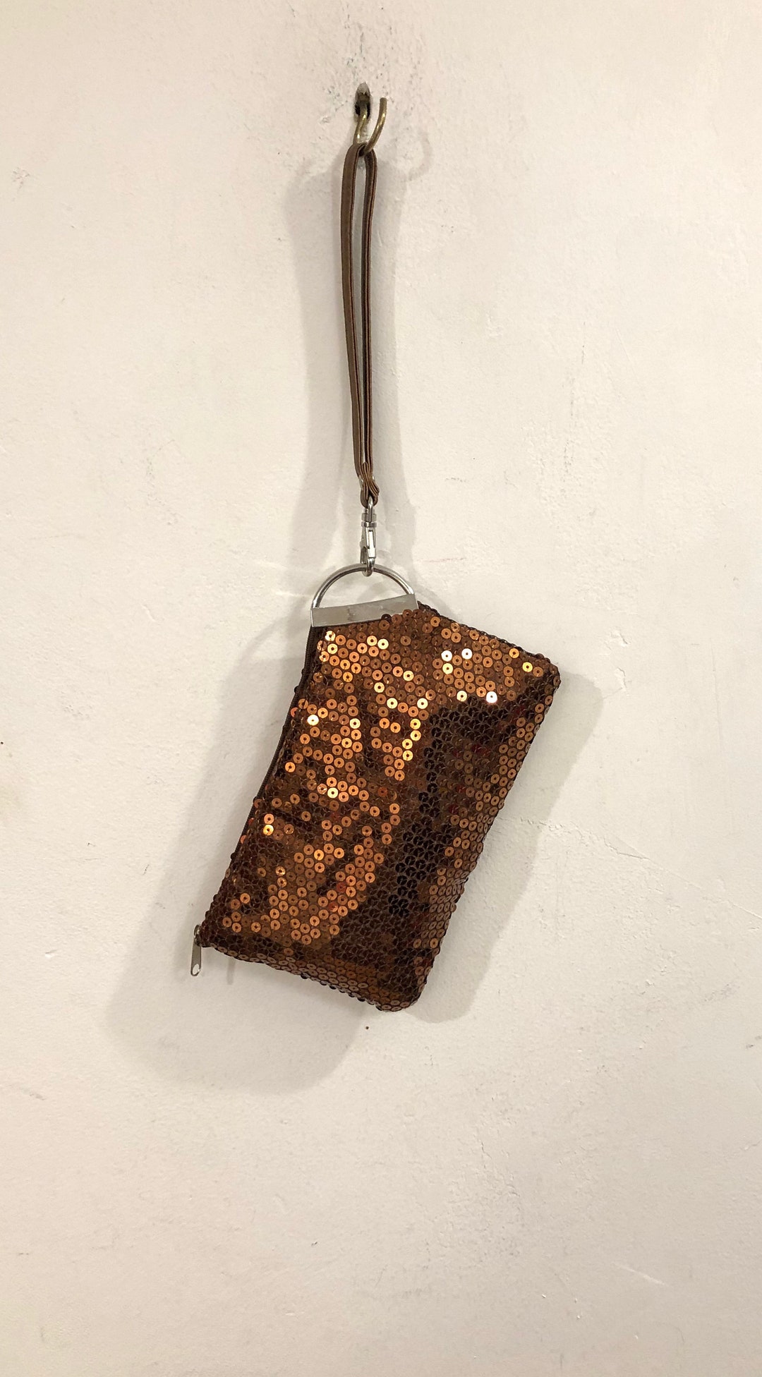 Vintage - A Copper Sequined Wrislet With a Removable Copper Leatherette ...