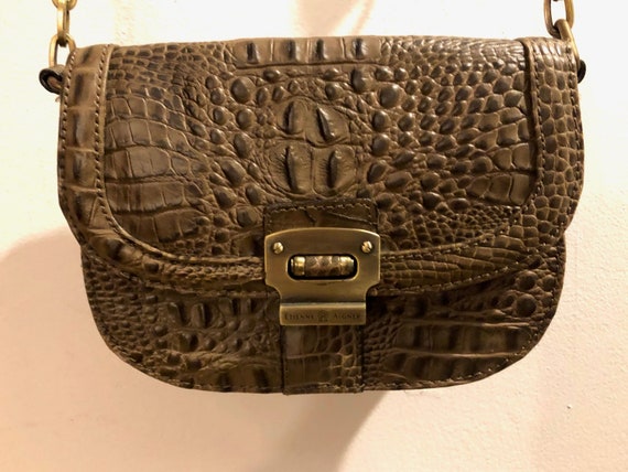 mock croc cross body bag